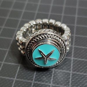 Petite Ginger Snap button on Button snap stretch ring Starfish